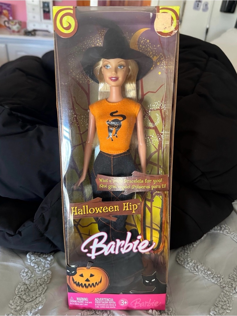 Barbie Halloween Hip Doll - Orange Top & Black Accessories